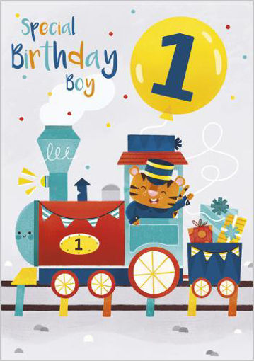 Picture of SPECIAL BIRTHDAY BOY 1ST BIRTHDAY CARD